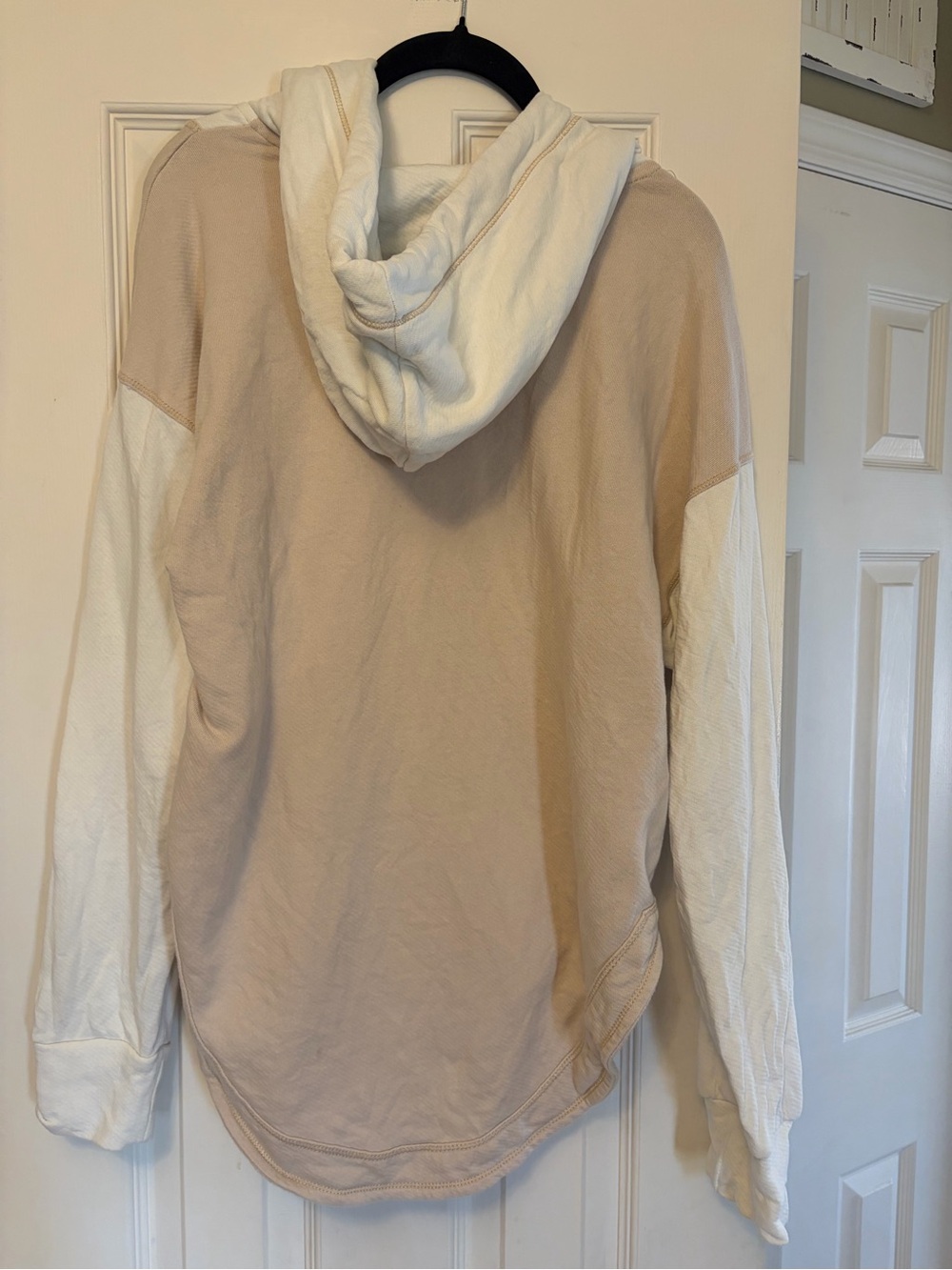Anthropologie V-Neck Pull Over Shirt Hood Oversized Pilcro Size Small - Picture 4 of 6